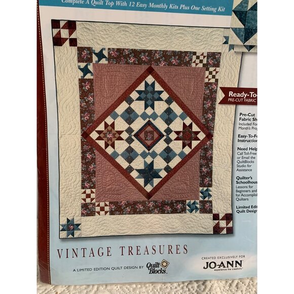 Vintage Treasures Perpetual Motion Quilt Block of the Month 9 by Joann Fabrics k - Picture 7 of 9